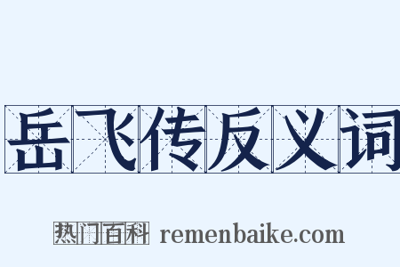 岳飞传反义词是什么意思的图片